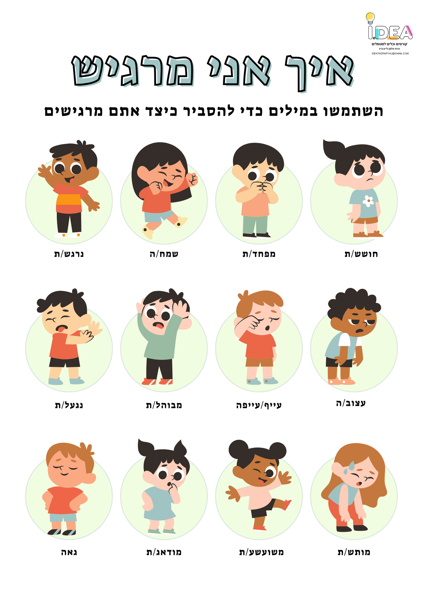 פוסטר איך אני מרגיש