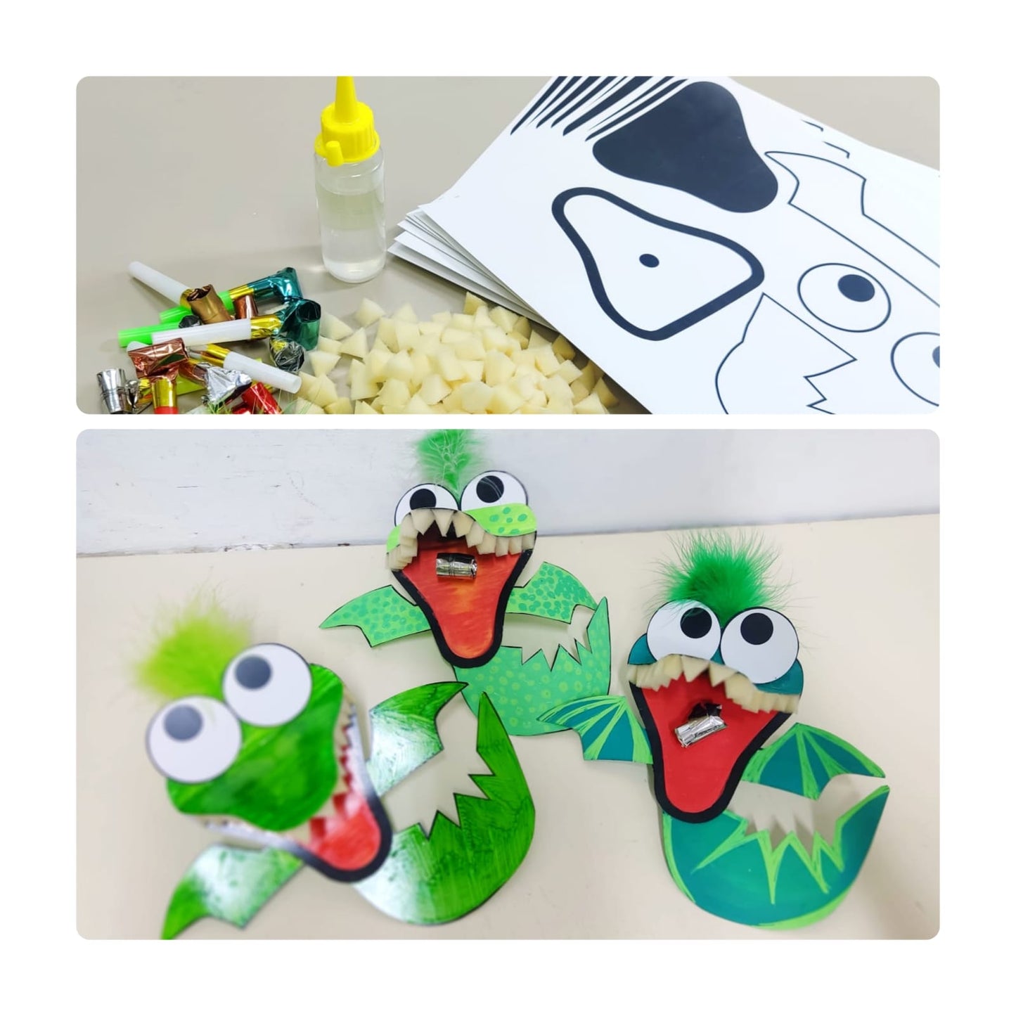 ערכת וויסות ותרגול נשימה סרעפתית: ספר דרוקי הדרקון+ערכת יצירה של 10 נשפני דרקון