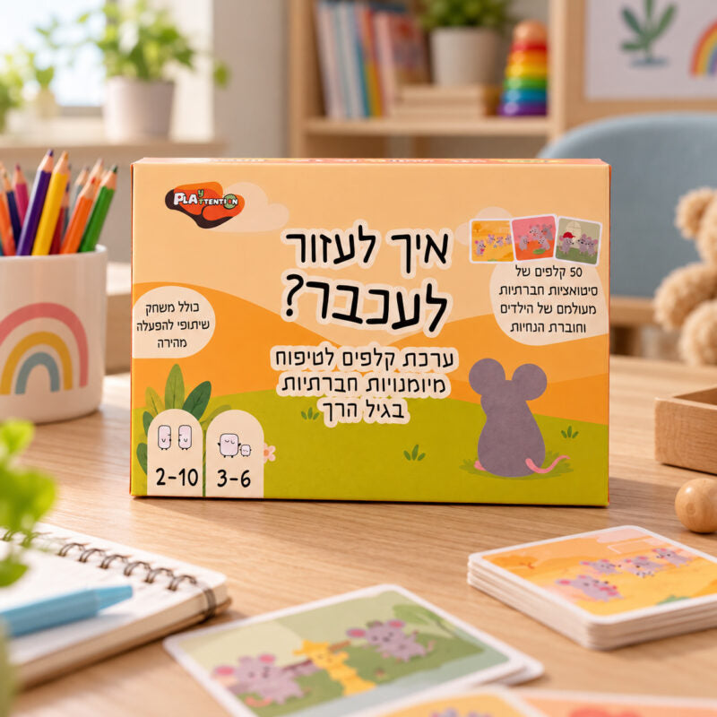 איך לעזור לעכבר? משחק קלפים לטיפוח מיומנויות רגשיות וחברתיות בגיל הרך